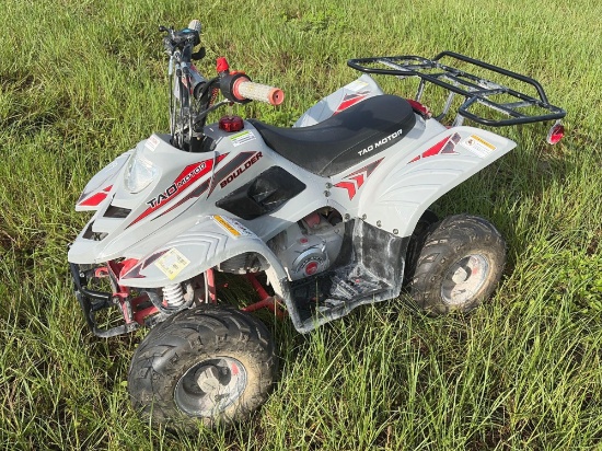NEW 110 CC BOULDER 4 STROKE ATV W/ ELEC START , REMOTE CONTROL SPEED LIMITER / KILL SWITCH