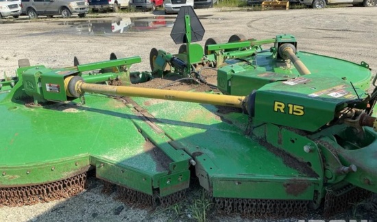 JOHN DEERE R15 15FT. BRUSH HOG TRACTOR ATTACHMENT for above machine.