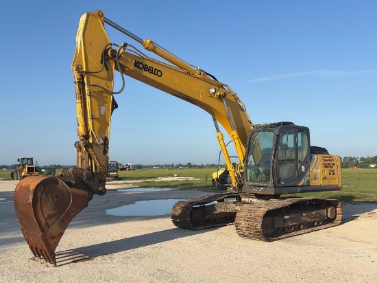 2019 KOBELCO SK210LC-10 HYDRAULIC EXCAVATOR SN:YQ15S00443 powered by diesel engine, equipped with