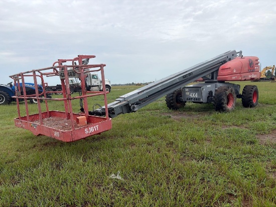 SKYJACK SJ61T BOOM LIFT SN:97001598 4x4, powered by diesel engine, equipped with 61ft. Platform
