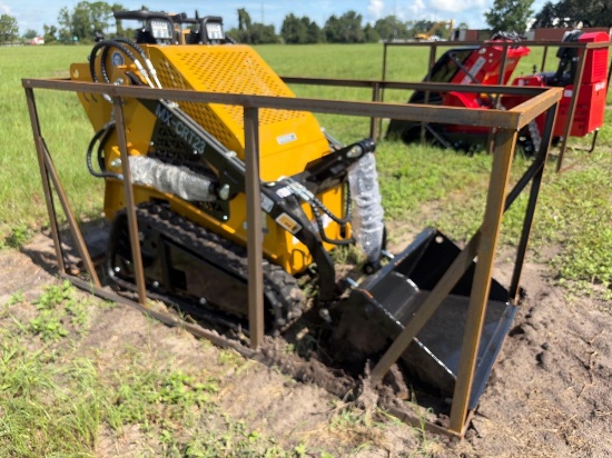 NEW AGT MX-CRT23 MINI TRACK LOADER powered by gas engine, 23hp, equipped with auxiliary hydraulics,