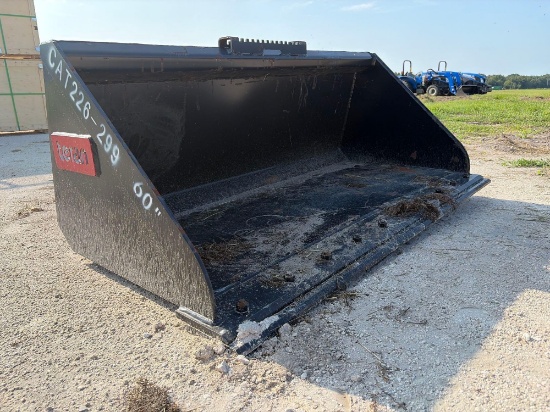 NEW TERAN 60IN. GP BUCKET SKID STEER ATTACHMENT for Cat 226/299 with BOCE. BKT26260BOCE.