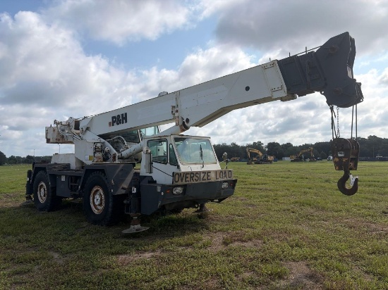 P & H S35 ROUGH TERRAIN CRANE SN:54287, powered by Deutz BF6L-913 diesel engine, equipped with