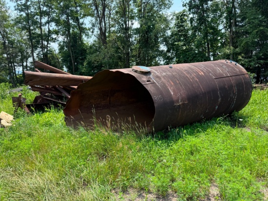 QTY OF SCRAP STEEL SUPPORT EQUIPMENT old tanks, misc steel.