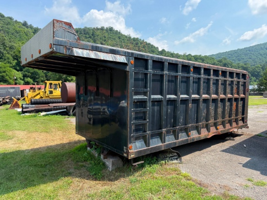 REYNOLDS 19FT. STEEL DUMP BODY 2-way gate.