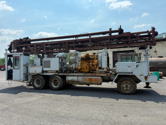 REEDRILL SK-35 TOP HEAD DRIVE ROTARY DRILLING RIG TRUCK SN:1061223 powered by V8 diesel engine & Cat