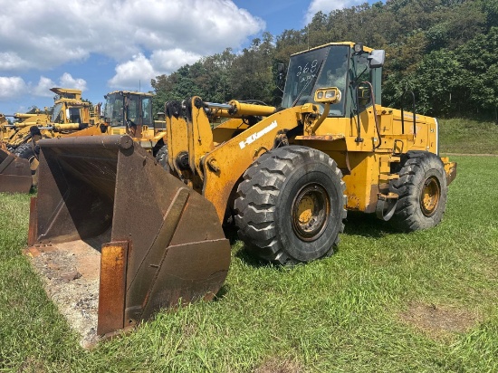 KAWASAKI 90Z RUBBER TIRED LOADER SN:90C45094 powered by Komatsu diesel engine, equipped with EROPS,