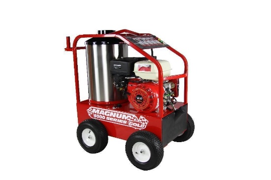 NEW EASY KLEEN MAGNUM GOLD PRESSURE WASHER powered by gas engine, equipped with 4000PSI, 12Volt,