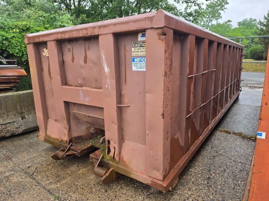 JCI 30 YARD ROLLOFF CONTAINER heavy duty open top, heavy duty floors, 12in. Bottom spacing, heavy