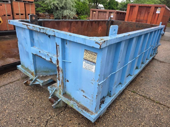 JCI 15 YARD ROLLOFF CONTAINER heavy duty open top, heavy duty floors, 12in. Bottom spacing, heavy