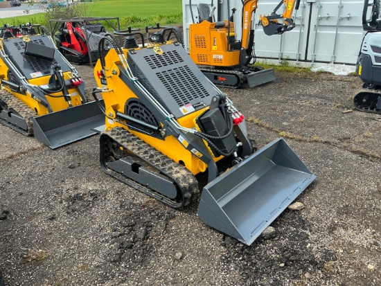 NEW ATS-T460 MINI TRACK LOADER powered by diesel engine, equipped with auxiliary hydraulics,