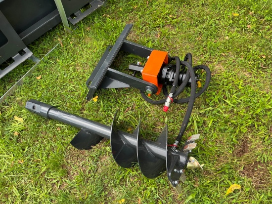 NEW WOLVERINE MAD-12-12D AUGER DRIVE W/BIT MINI TRACK LOADER ATTACHMENT