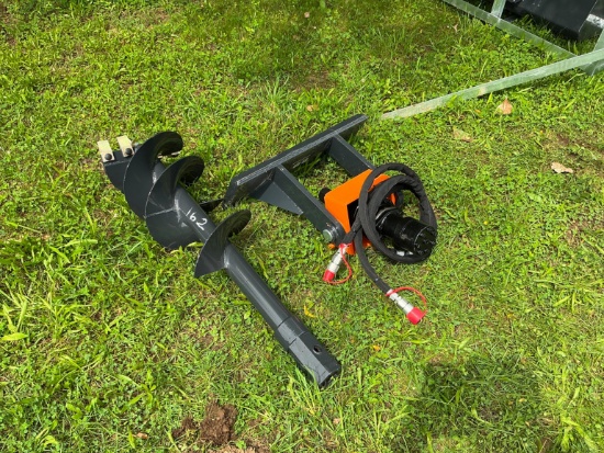 NEW WOLVERINE MAD-12-12D AUGER DRIVE W/BIT MINI TRACK LOADER ATTACHMENT