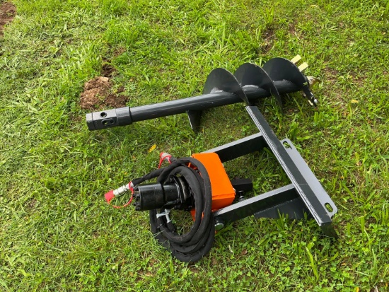 NEW WOLVERINE MAD-12-12D AUGER DRIVE W/BIT MINI TRACK LOADER ATTACHMENT