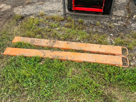 New Wolverine Ex-66-78l 6ft. Pallet Fork Extensions Skid Steer Attachment