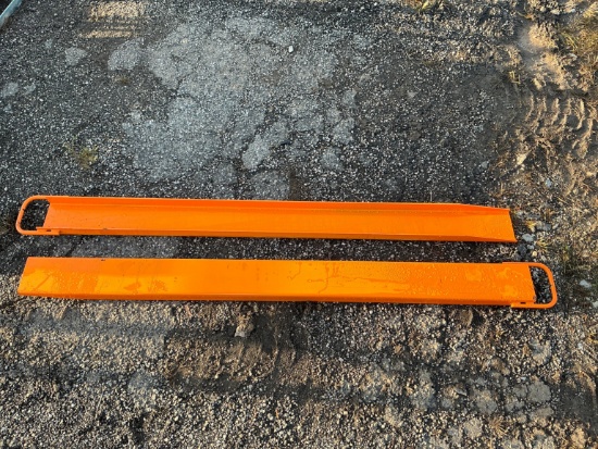 NEW WOLVERINE EX-66-78L 8FT. PALLET FORK EXTENSIONS SKID STEER ATTACHMENT