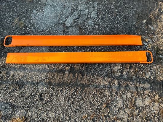 NEW WOLVERINE EX-66-78L 8FT. PALLET FORK EXTENSIONS SKID STEER ATTACHMENT