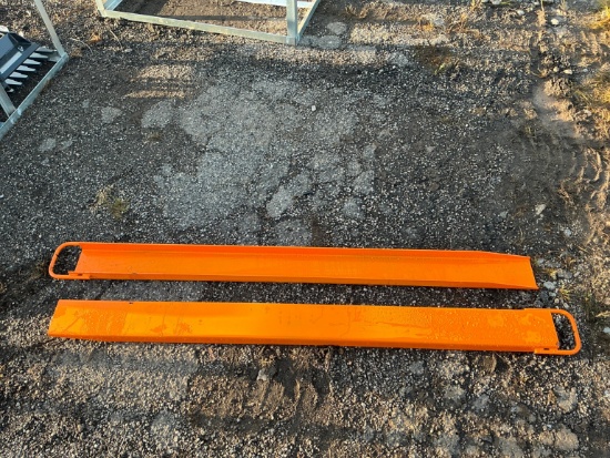 NEW WOLVERINE EX-66-78L 8FT. PALLET FORK EXTENSIONS SKID STEER ATTACHMENT