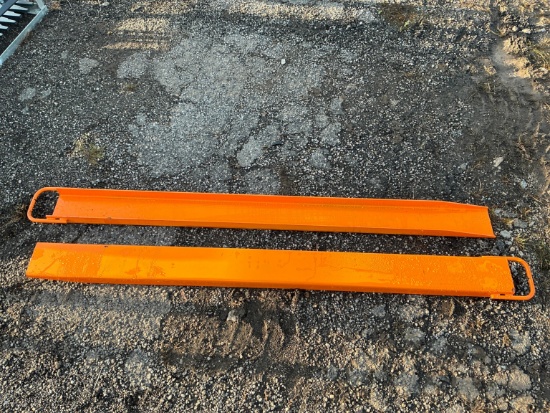 NEW WOLVERINE EX-66-78L 8FT. PALLET FORK EXTENSIONS SKID STEER ATTACHMENT
