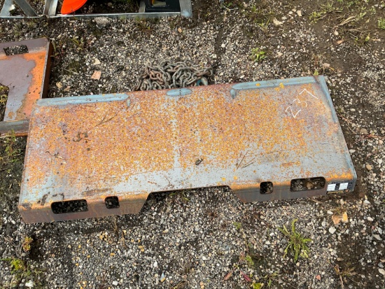 NEW WOLVERINE QMP3-16-6T 1/4IN. UNIVERSAL QUICK ATTACH MOUNT PLATE SKID STEER ATTACHMENT
