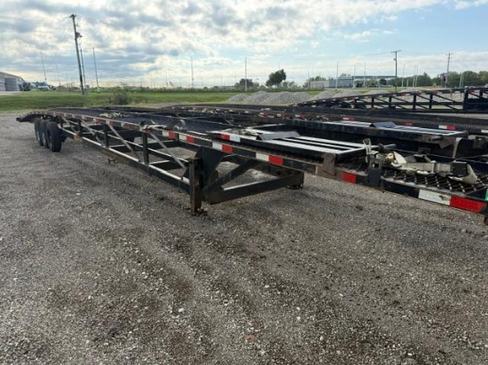 2021 KAUFMAN LOW PRO 3 CAR HAULER VN:004706 equipped with 50ft. Long deck, 12,000lb GVWR, electric