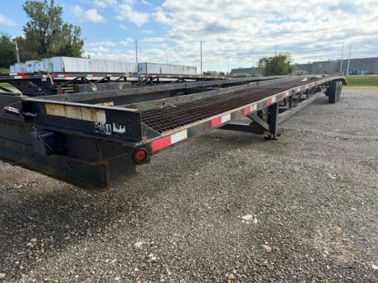 2019 KAUFMAN LOW PRO 3 CAR HAULER VN:10040 equipped with 50ft. Long deck, 12,000lb GVWR, electric