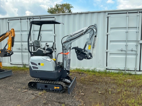 NEW ATS-ME18 HYDRAULIC EXCAVATOR powered by diesel engine, equipped with OROPS, front blade, rubber