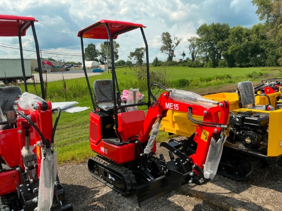 NEW SDLANCH ME15 HYDRAULIC EXCAVATOR powered by diesel engine, equipped with OROPS, front blade
