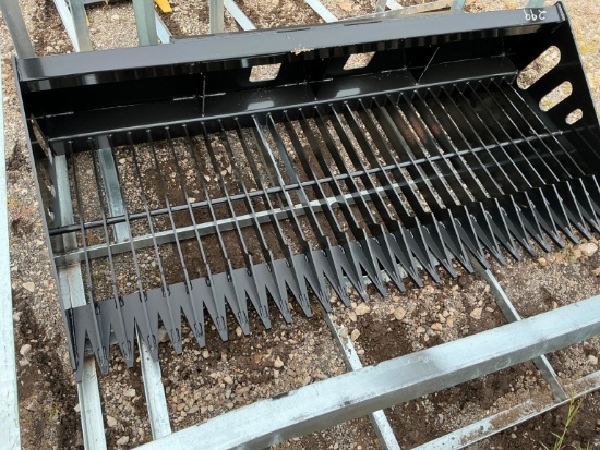 New Wolverine Sb84 Seive Shovel Skid Steer Attachment