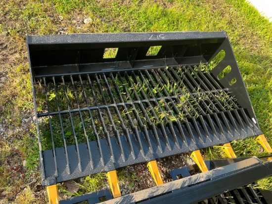 New Rsb66 Sliding Loader Rock Screening Shovel Skid Steer Attachment