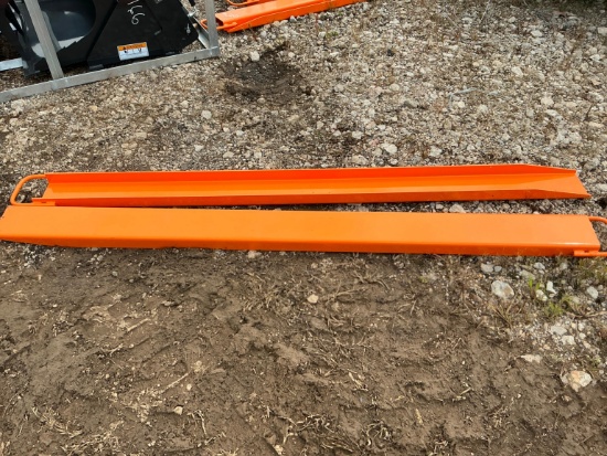 NEW WOLVERINE EX-66-78L 8FT. PALLET FORK EXTENSIONS SKID STEER ATTACHMENT