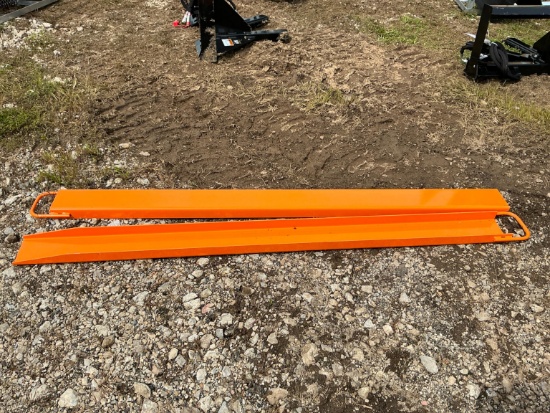 New Wolverine Ex-66-78l 8ft. Pallet Fork Extensions Skid Steer Attachment