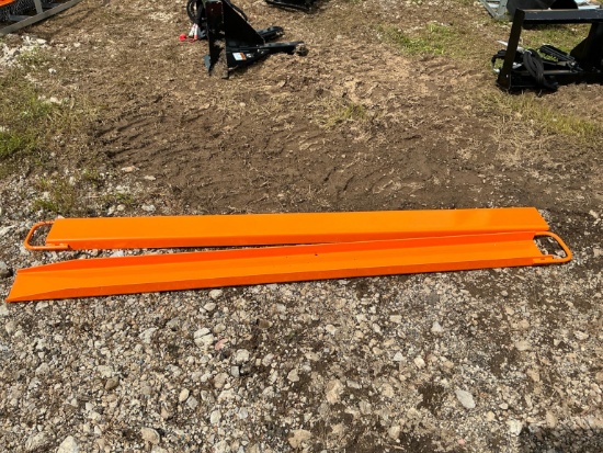 New Wolverine Ex-66-78l 8ft. Pallet Fork Extensions Skid Steer Attachment