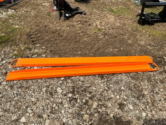 New Wolverine Ex-66-78l 8ft. Pallet Fork Extensions Skid Steer Attachment