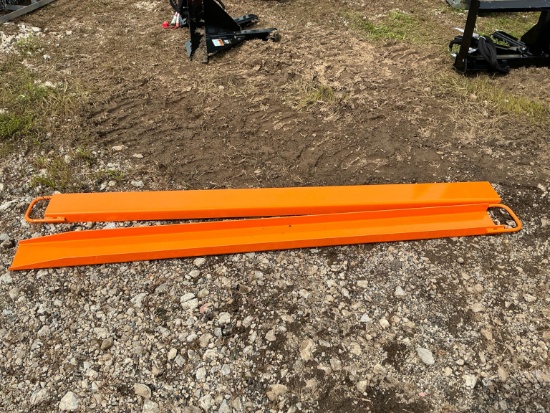 New Wolverine Ex-66-78l 8ft. Pallet Fork Extensions Skid Steer Attachment