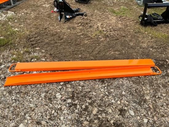 New Wolverine Ex-66-78l 8ft. Pallet Fork Extensions Skid Steer Attachment