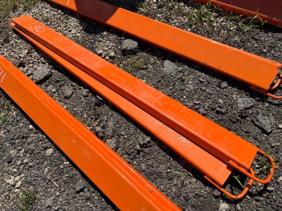 New Wolverine Ex-66-84l 8ft. Pallet Fork Extensions Skid Steer Attachment