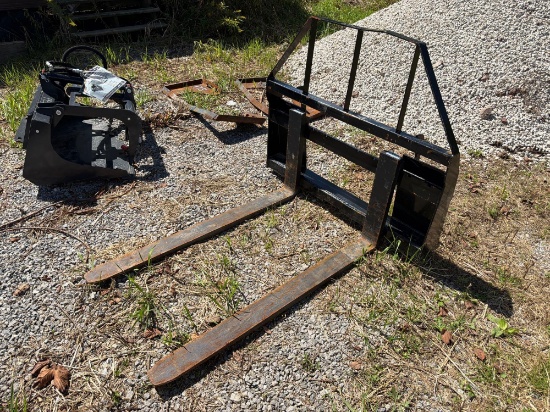 New Mower King Sa Forks Skid Steer Attachment