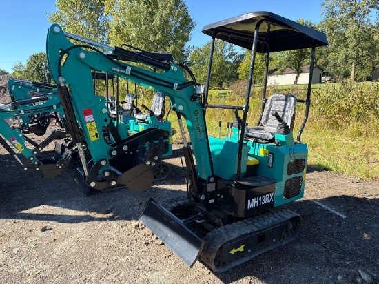 NEW CFG MH13RX HYDRAULIC EXCAVATOR SN:325004 powered by RATO gas engine, 13.5HP, equipped with Cab,