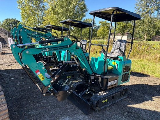 NEW CFG MH13RX HYDRAULIC EXCAVATOR SN:325005 powered by RATO gas engine, 13.5HP, equipped with Cab,