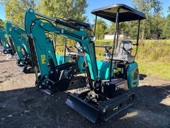 NEW CFG KT13R HYDRAULIC EXCAVATOR SN:322260 powered by gas engine, equipped with OROPS, 3ft. 2 in.