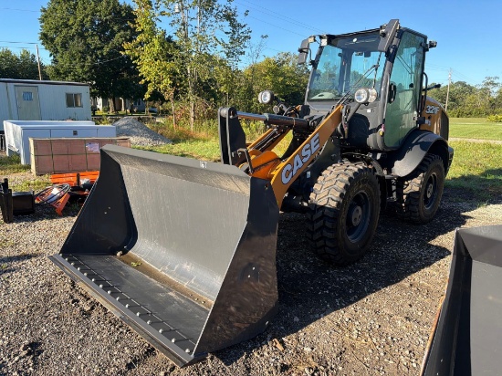 DEMO CASE 321G RUBBER TIRED LOADER powered by diesel engine, equipped with EROPS, air, heat, high