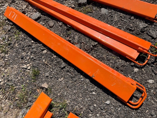 NEW WOLVERINE EX-66-84L 8FT. PALLET FORK EXTENSIONS SKID STEER ATTACHMENT