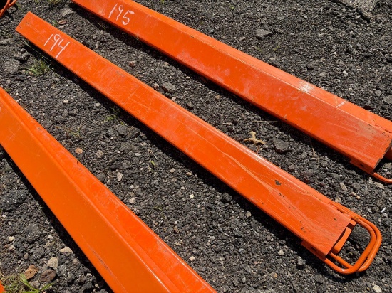 NEW WOLVERINE EX-66-78L 8FT. PALLET FORK EXTENSIONS SKID STEER ATTACHMENT