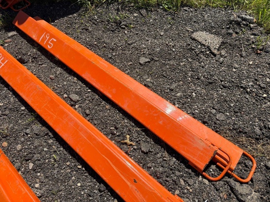 NEW WOLVERINE EX-66-78L 8FT. PALLET FORK EXTENSIONS SKID STEER ATTACHMENT