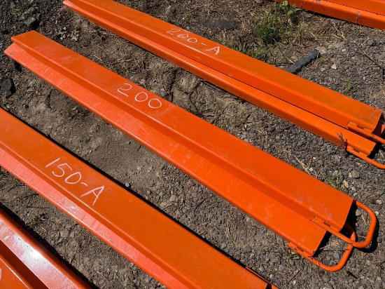 New Wolverine Ex-66-84l 8ft. Pallet Fork Extensions Skid Steer Attachment