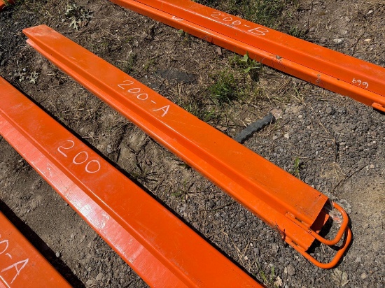 New Wolverine Ex-66-84l 8ft. Pallet Fork Extensions Skid Steer Attachment