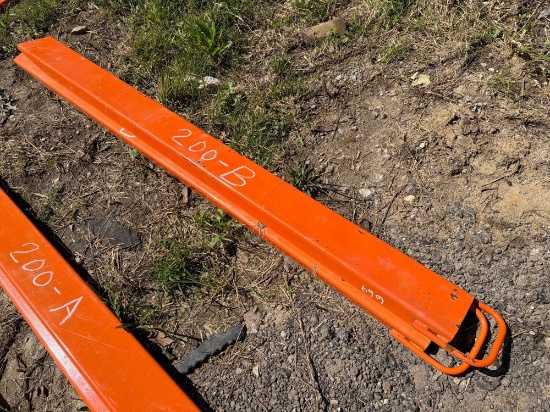 New Wolverine Ex-66-84l 8ft. Pallet Fork Extensions Skid Steer Attachment