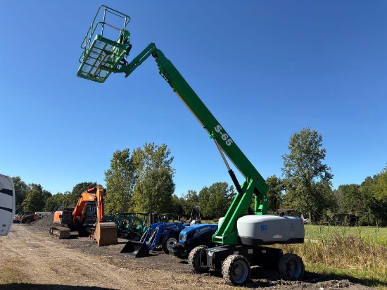 GENIE S-65 BOOM LIFT SN:S6016H-35508 4x4, powered by diesel engine, equipped with 65ft. Platform
