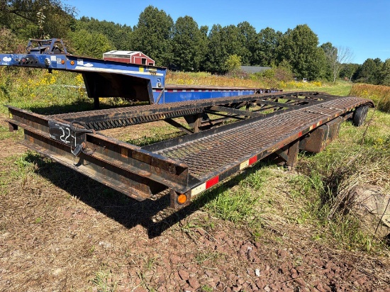 2021 KAUFMAN LOW PRO 3 CAR HAULER VIN; 010876,equipped with 50ft. Long deck, 12,000lb GVWR, elect...